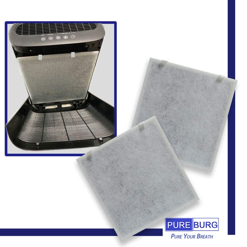 PUREBURG Replacement Filters Compatible with VAVA VA-EE004 Air Purifier,2-Pack H13 HEPA 4-Stage Filtration Activated carbon 2-in-1 Air Clean Dust VOCs Odor - Image 2